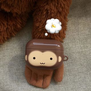 Ins Dễ Thương Khỉ Nhỏ Silicon Mềm Tai Nghe Dành Cho AirPods 4 3 Không Dây AirPods Pro3 Pro2 Hoạt Hình Dễ Thương Chống Rơi IMD Sang Trọng