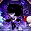 PS1 Cookie Run: Kingdom Black Sapphire Cookie Plushie Game Merch Búp bê bông sang trọng dễ thương SP1
