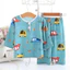Shop Bộ Đồ Ngủ Trẻ Em Cotton Lụa Dài Tay Mỏng Phù Hợp Với Cotton Lụa Bé Gái Trẻ Em Điều Hòa Không Khí Quần Áo Gia Đình