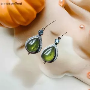 AA Sáng Tạo Vintage Cánh Cứng Xanh Bông Tai Mới Thiết Kế Cổ Điển Côn Trùng Động Vật Dành Cho Nữ Thời Trang Hình Học Mặt Dây Chuyền Phụ Kiện Quà Tặng VN