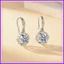 Hoa Stamen Bông Tai Ánh Sáng Sang Trọng Tính Khí Giả Moissanite Tai Móc Bông Tai Nữ