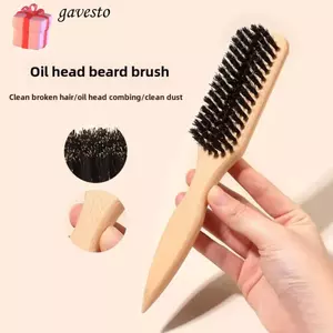 GAVESTO Boar Lông Bàn Chải Tóc, Chức Năng trêu chọc Bàn Chải Tóc Trơn Trơn Trơn, Flyaways Control Backcombing Design Wood Bun Smoothing Brush Grooming