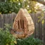 QEARY Wood Butterfly Bee House, Rustic Teardrop Hình Treo Bướm Ăn, Cửa Sau Chịu Thời Tiết Mở Nơi Trú ẩn Tự Nhiên Nhà Ăn Côn Trùng Sử Dụng Sân Vườn Ngoài Trời