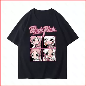 BH2 BLACKPINK 220g cotton dày 2026 tour du lịch thế giới người hâm mộ quà tặng Áo thun ngắn tay áo thun HB2