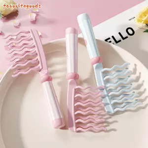 FAVORITEGOODS Lược Đôi Hàng, Lược Làm Tóc Lông Tơ Hai Hàng Perm Tóc, Dụng Cụ Chuyên Nghiệp Shunfa Răng Lớn Chống Tĩnh Điện Lược Chải Tóc Nữ Chăm Sóc Tóc