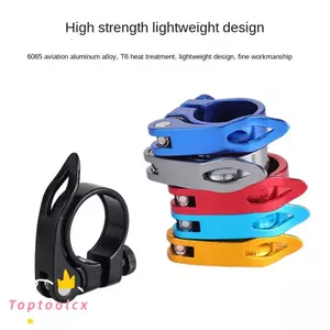 TOPTOOLCX Kẹp Ghế Xe Đạp, 31.8 / 34.9mm 5 Màu Kẹp Seatpost Xe Đạp, Hợp Kim Nhôm Phát Hành Nhanh Siêu Nhẹ Seatpost Kẹp Xe Đạp