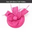 Mũ đội đầu PYCOU Fascinator, Băng đô cô dâu màu trơn phong cách Hepburn, Mũ đội đầu đám cưới phong cách Pháp thanh lịch Vòi hoa sen cô dâu