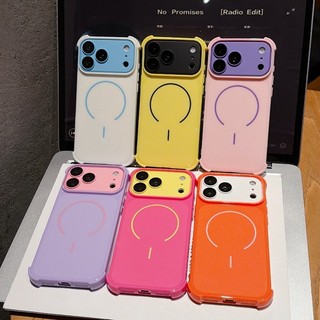 Ốp Điện Thoại Chống Rơi Bốn Góc Chặn Màu Dopamine Thích Hợp Cho iPhone 11 12 13 14 15 16 17 Pro Max TPU Silicon Mềm Ốp Lưng