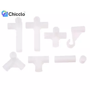 2 Bộ chuyển đổi khớp bốn chiều ID13mm, Kệ phụ kiện móc tủ quần áo Đầu nối hỗ trợ thực vật, Tưới nước sân vườn Đẹp