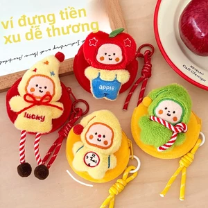 Móc khóa búp bê hoạt hình dễ thương – Túi đựng tai nghe, son môi, cáp sạc đa năng