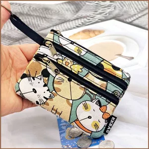 SQ11 2025 Hoạt Hình In Hình Dễ Thương Mùa Hè Mới Mang Theo Túi Đựng Mỹ Phẩm Bé Gái Ví Đựng Tiền Xu Túi Chìa Khóa