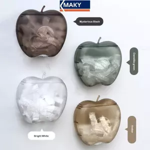MAKY Tươi Giữ Túi Hộp Bảo Quản Trong Suốt Treo Tường Chống Bụi Đa Năng Hình Trái Cây Dùng Một Lần Phim Mũ Tắm Hộp Đựng VN