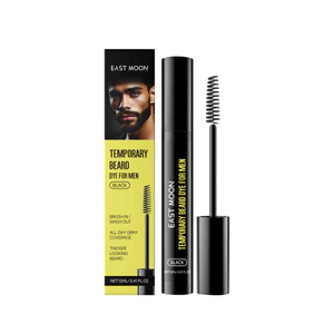 East Moon Tạm Thời Râu Đen Thuốc Nhuộm Bút Dành Cho Nam 12ml Tức Thì Màu Xám Che Phủ Bàn Chải-On Có Thể Giặt Râu Tint Tạo Fuller Râu Nhìn