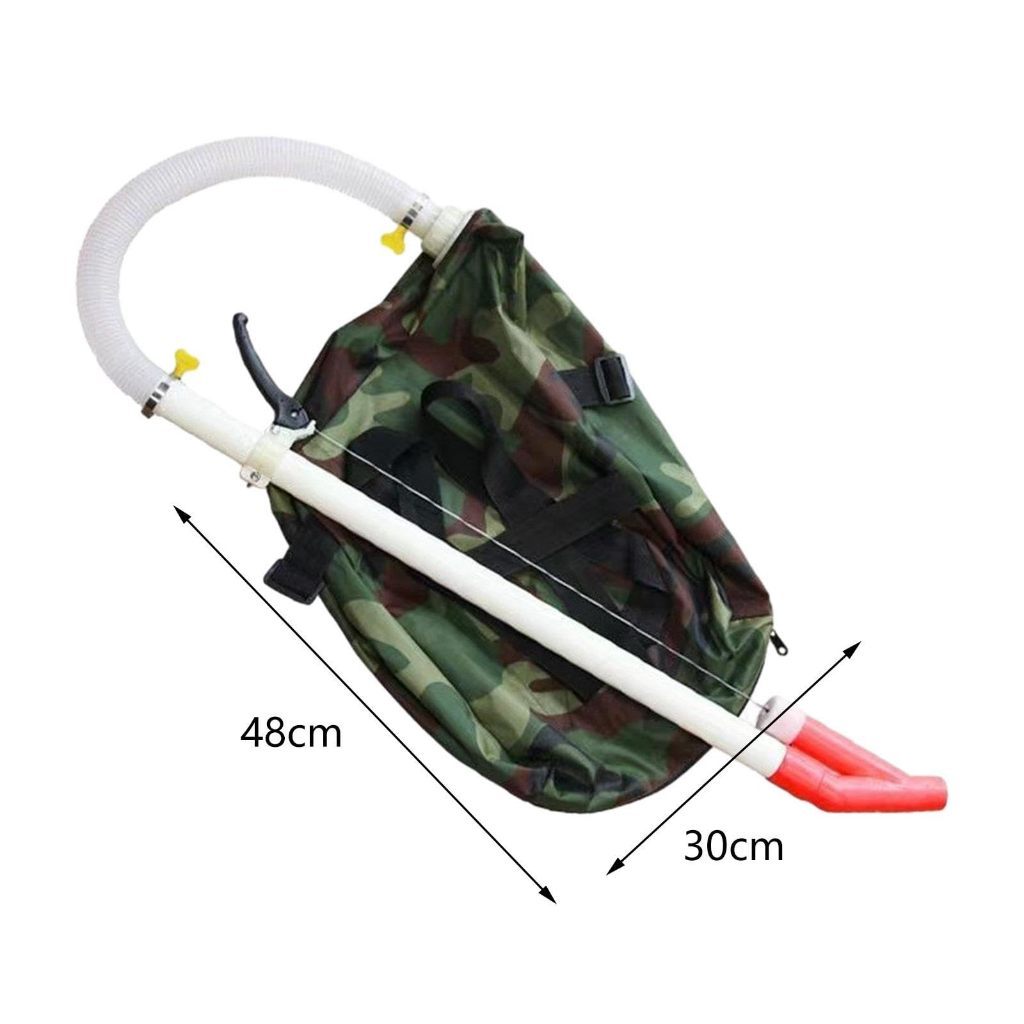 Gậy Bón Phân INOX Cầm Tay Siêu Tốc Kèm Balo Oxford 35 Cân, Dụng Cụ Bón Phân Ngô Bắp, Rau Màu Nông Nghiệp