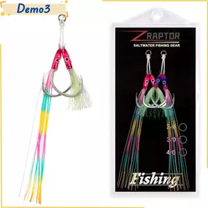 1 Cặp Móc Hỗ Trợ Câu Cá 1 / 0-5 / 0 Móc Jigging Trolling Biển Bền Đẹp