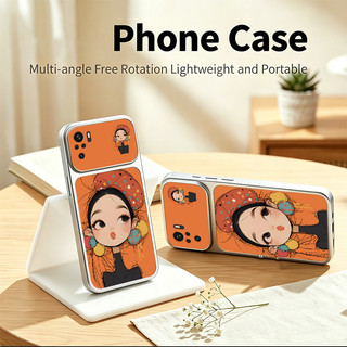 Ốp Lưng Cho REDMI NOTE 10 10S 4G NOTE 10 PRO 4G Vỏ Điện Thoại Lo Âu Vỏ Mềm Silicon Chống Sốc Thiết Kế Mới Thẩm Mỹ Màu Cam Dễ Thương Cho Bé Gái DSCMD1