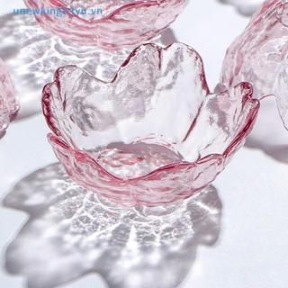 Unewtyu Đĩa Thủy Tinh Nhỏ Phong Cách Nhật Bản Vàng Inlay Thủy Tinh Bát Mini Kem Trái Cây Sala VN