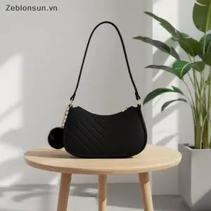 # HB # 1 Cái Túi đeo vai có trọng lượng nhẹ đơn giản dành cho nữ Túi đeo vai nỉ Mini tiện dụng Túi đeo vai dưới cánh tay Túi đeo vai.