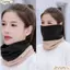 Khăn quàng cổ ấm CPINCP, Khăn thể thao dày màu trơn, Khăn che mặt sang trọng Thu đông