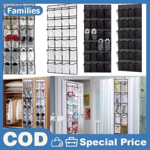 12 / 24 Lưới Treo Tường Đồ lặt vặt Giày Tổ Chức Vải Tủ Quần Áo Túi Bảo Quản Ra Lưới Nhà Thơ Rõ Ràng Treo Trên Cửa Hộp
