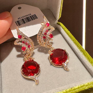 Thời Trang Hàn Quốc Ánh Sáng Sang Trọng Zircon Tua Rua Thanh Lịch Phong Cách Dài Tính Khí Bông Tai Bán Buôn