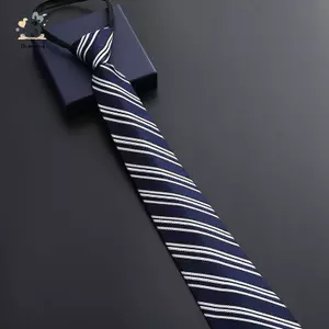 Thanh Lịch 8CM Lười Thắt Lưng Xanh Đỏ Sọc Nam Áo Sơ Mi Công Sở Dây Kéo Dây Buộc Neties Phụ Kiện Đám Cưới Chổi Mới