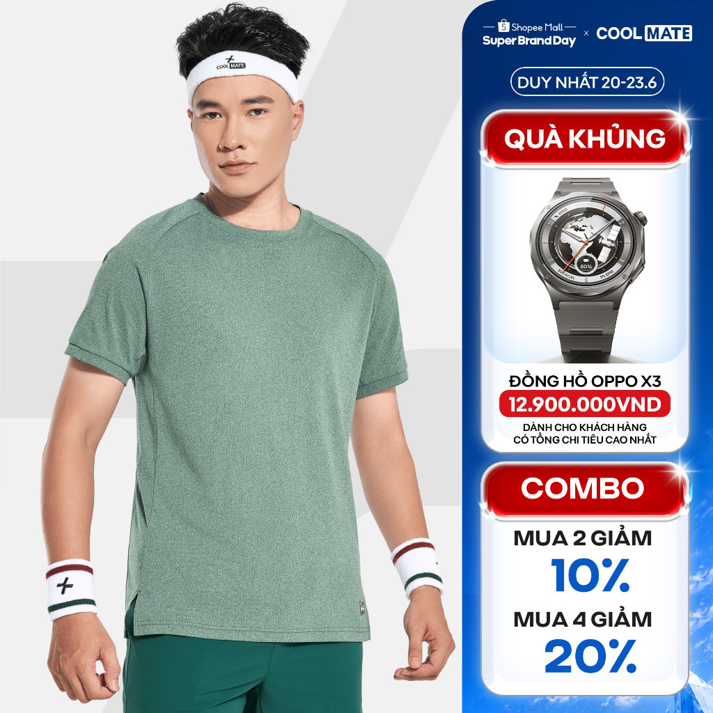 [MUA 4 GIẢM 20%]Áo thun thể thao nam Pickleball Drive Shot, thoáng khí thấm hút tốt Coolmate