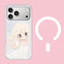 Anime Từ Tính Hoạt Hình Cô Gái frosted Ốp Lưng Điện Thoại iPhone 17 Pro Max 16 Pro 15 14 Cứng Trong Suốt Bảo Vệ Vỏ