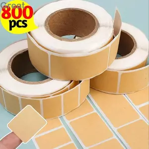 Nhãn dán tên TUYỆT VỜI, Nhãn dán nhãn trống tự dính, Giấy Kraft cầm tay có thể ghi được Nhãn dán đóng gói nướng bánh có thể xé được Văn phòng Nhà bếp Bình đựng thực phẩm Chai thủy tinh