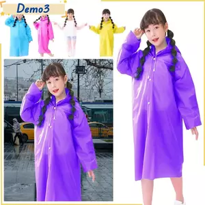 Áo mưa trẻ em, Áo mưa toàn thân dày dặn, Áo mưa một mảnh EVA chống nước tiện lợi sáng tạo Unisex