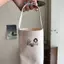 E-WOITD Túi Tote Di Động Cốc Nước Đựng Chai Cà Phê Trà Sữa Túi Vải Eco Mini Bảo Quản Ô Nhỏ Túi Xách Túi Màu Đỏ E-WOITD