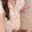 Bộ đồ ngủ Cotton Dopamine Cloud dành cho nữ Mùa hè 2026 Phong cách mới thoáng khí có thể mặc bên ngoài Đồ ngủ hai mảnh mỏng ngọt ngào
