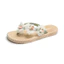 Vải Hoa Flip-Flops Nữ Mùa Hè Mặc Ngoài Thời Trang Chống Trơn Trượt Flat Flip-Flops Giày Đi Biển Nữ LQJQ