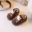 Giày nữ Bella Kitty mèo dễ thương mẫu mới 2026, giày tuyết giữ ấm mùa đông có lót lông cừu
