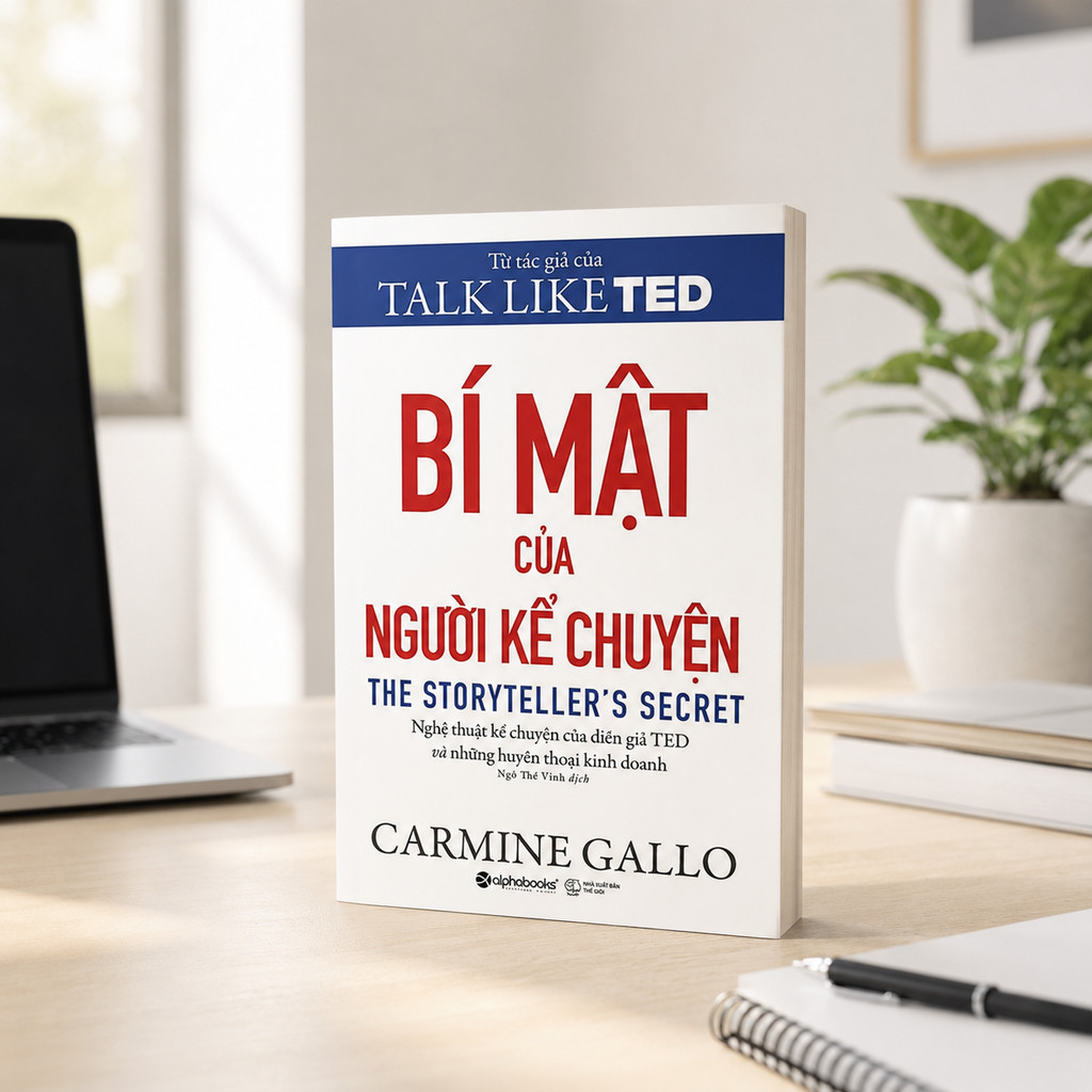 Sách - Bí Mật Của Người Kể Chuyện - Carmine Gallo (Alpha Books)