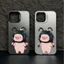 Ốp lưng iPhone hình heo con IMD phù hợp cho iPhone 17 16 15 14 13 12 11 Pro Max Plus X Xr Xs Max 7 8 Plus