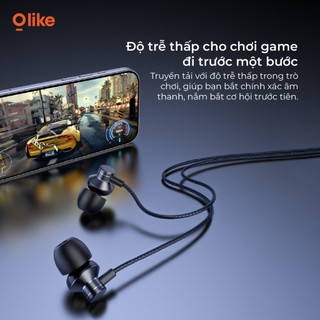 Olike E13 Tai Nghe Có Dây Gaming Nhét Tai Có Mic, Chống Ồn, Cách Âm Tốt, Cổng Type-C Lightning Cho iPhone Samsung Xiaomi