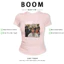 BOOM Áo Baby Tee Nữ Cotton Ôm Body-Áo Thun Ngắn Tay Y2K In Hình PhongCách Mùa Hè, Cổ Tròn Hàng Đầucách hàn quốc phong456