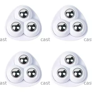 CAST 4 / 16 Cái Dính Xoay Ròng Rọc Nhà Bếp Thiết Bị Nhỏ Thùng Trắng Hộp Bảo Quản 360° Bánh xe xoay