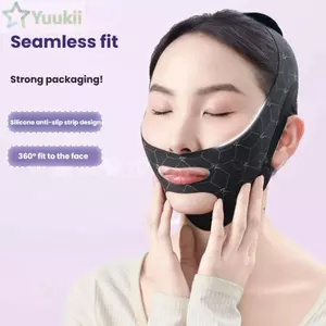 Thắt lưng săn chắc mặt YUUKII, Băng nâng cơ mặt có thể điều chỉnh có thể tái sử dụng, Máy định hình hàm cằm chống trượt di động để ngủ