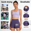 Quần short Li Ning khô nhanh mùa hè, chạy bộ thông thường, đi xe đạp, thể thao, quần short chống chói dành cho nữ tập luyện ngoài trời, quần short ba phần tư lưng cao