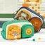 Bút chì BEABOUT, Túi đựng bút cầm tay bỏ túi đôi, Túi đựng bút chì dung tích lớn 5 ngăn Kawaii