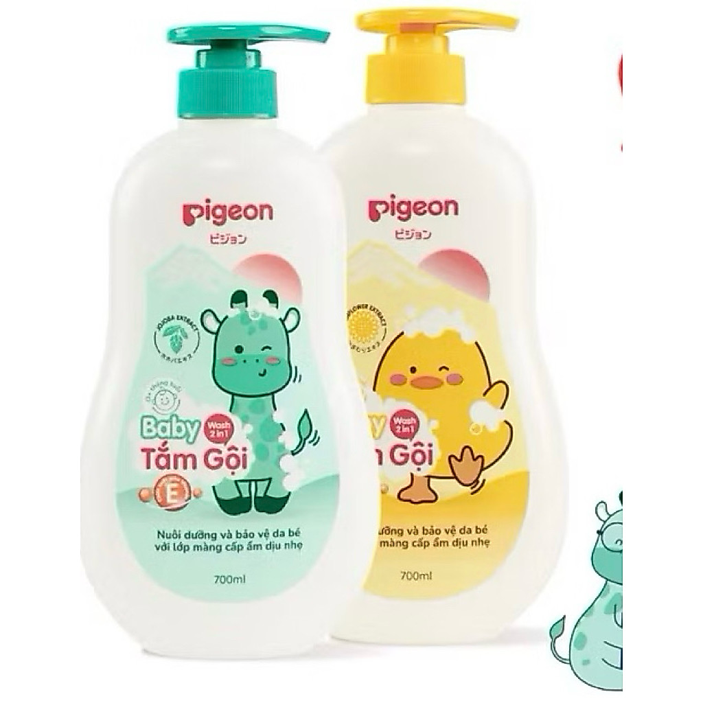 sữa tắm gội Pigeon cho bé hương hướng dương 2in1 700ml
