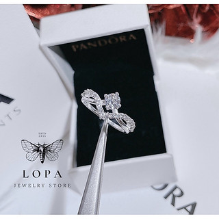 Nhẫn nữ Bạc Lopa dáng đá sang chảnh thanh lịch Lopa
