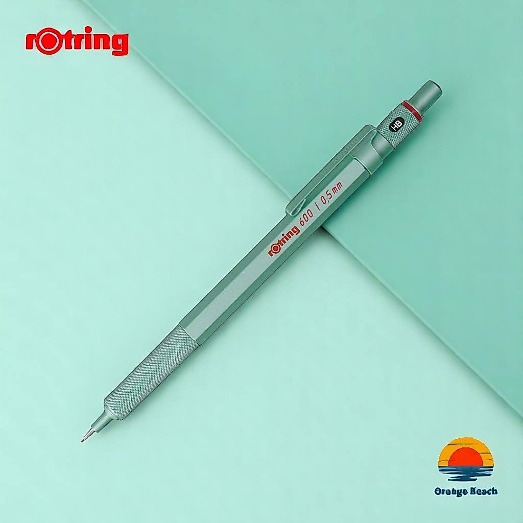 rOtring 600 But Chi Kim 0.5mm/Mint Phien Ban Gioi Han/Than Dong Thau Luc Giac/Grip Khia/JP
