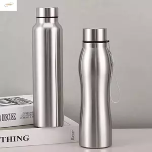 Chai nước uống ngoài trời ZENZON, Chai nước thể thao một lớp 750ml / 1000ml, Thép không gỉ dung tích lớn di động có dây nâng Cốc nước du lịch Đi xe đạp