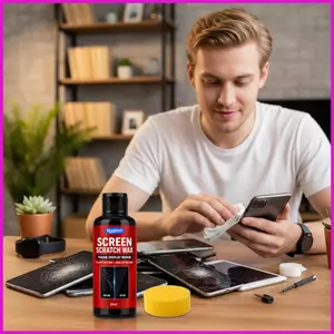 Tẩy vết xước cho màn hình điện thoại Sáp đồng hồ thông minh với miếng bọt biển Màn hình điện thoại Loại bỏ vết xước cho đồng hồ thông minh Blurry lyuvn