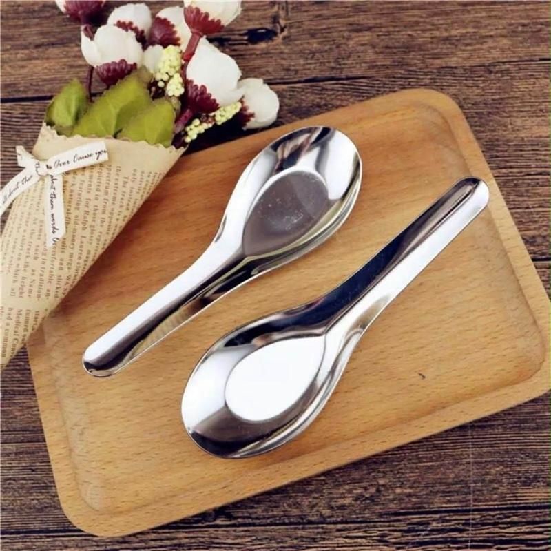 Combo 10 Chiếc Thìa Inox Bông Sen Thìa Ăn Phở Thìa Ăn Cháo Inox Tiện Dụng Chất Liệu Bền Đẹp