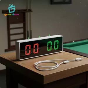Bộ giữ điểm bi-a kỹ thuật số có thể sạc lại Bảng điểm LED có khả năng hiển thị cao di động cho câu lạc bộ và địa điểm trò chơi tại nhà