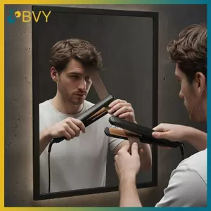 Máy uốn tóc Mini 2 trong 1 BVY đạt được thiết kế núm vú giả mượt mà tự nhiên dành cho du lịch và làm việc Công cụ làm tóc mô hình Salon chuyên nghiệp.